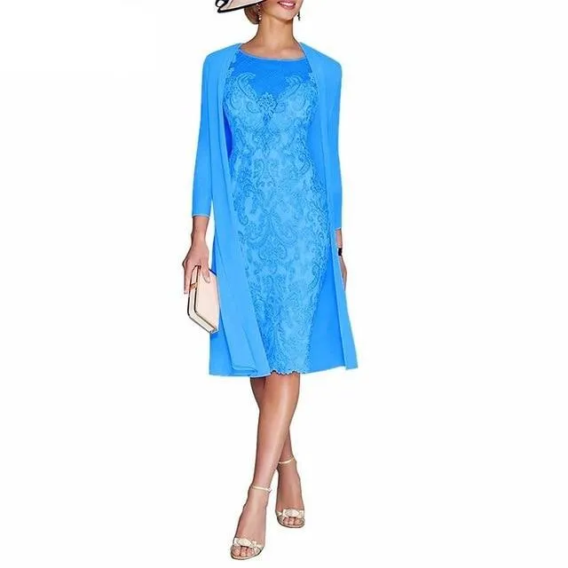 Mother of the Bride Dress with Jacket Formal Evening Gowns