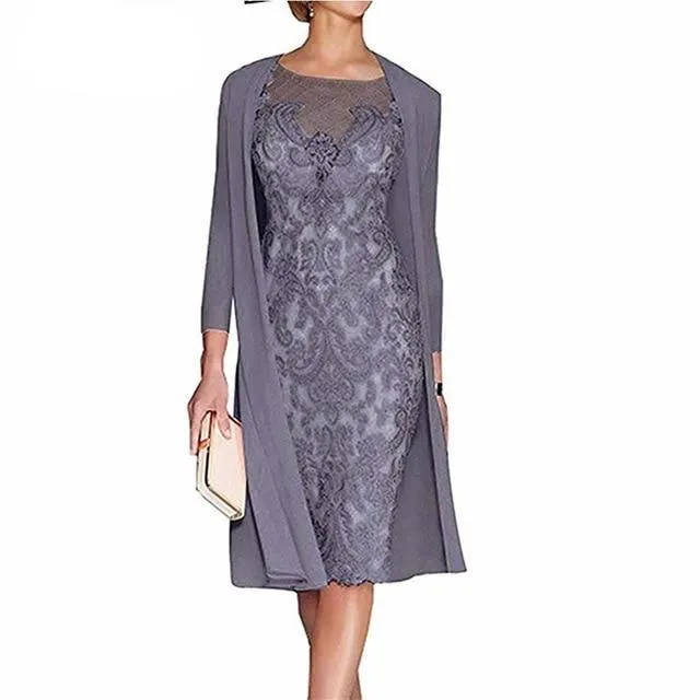 Mother of the Bride Dress with Jacket Formal Evening Gowns