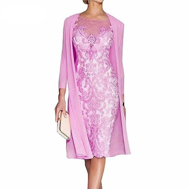 Mother of the Bride Dress with Jacket Formal Evening Gowns