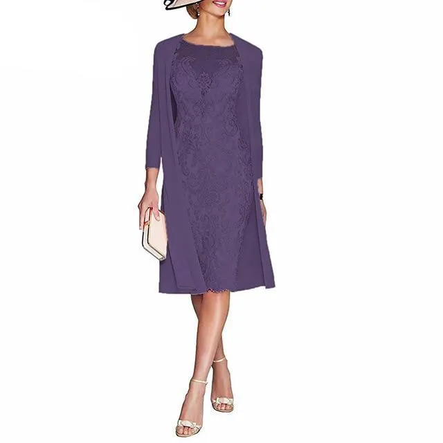 Mother of the Bride Dress with Jacket Formal Evening Gowns