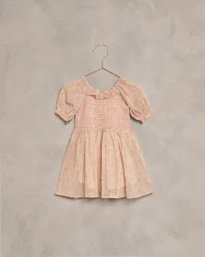 NORA LEE MILLIE DRESS-BLUSH FLORET