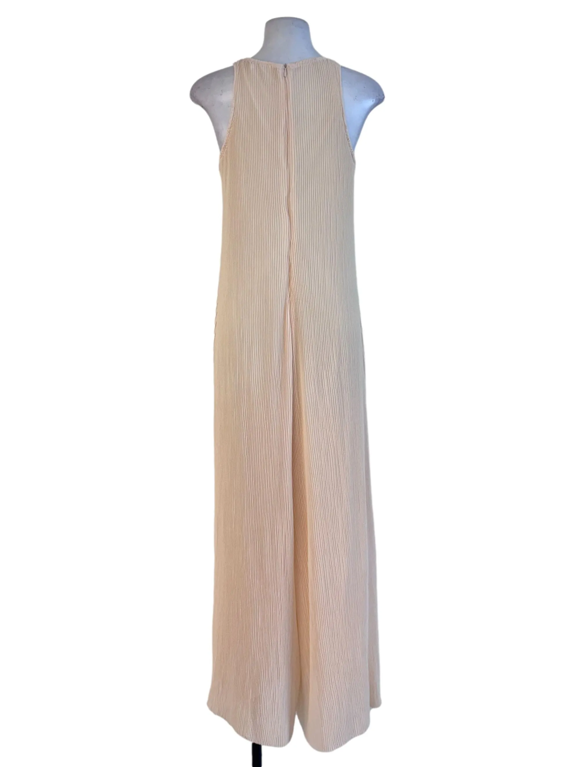 Orange Pleated Jumpsuits