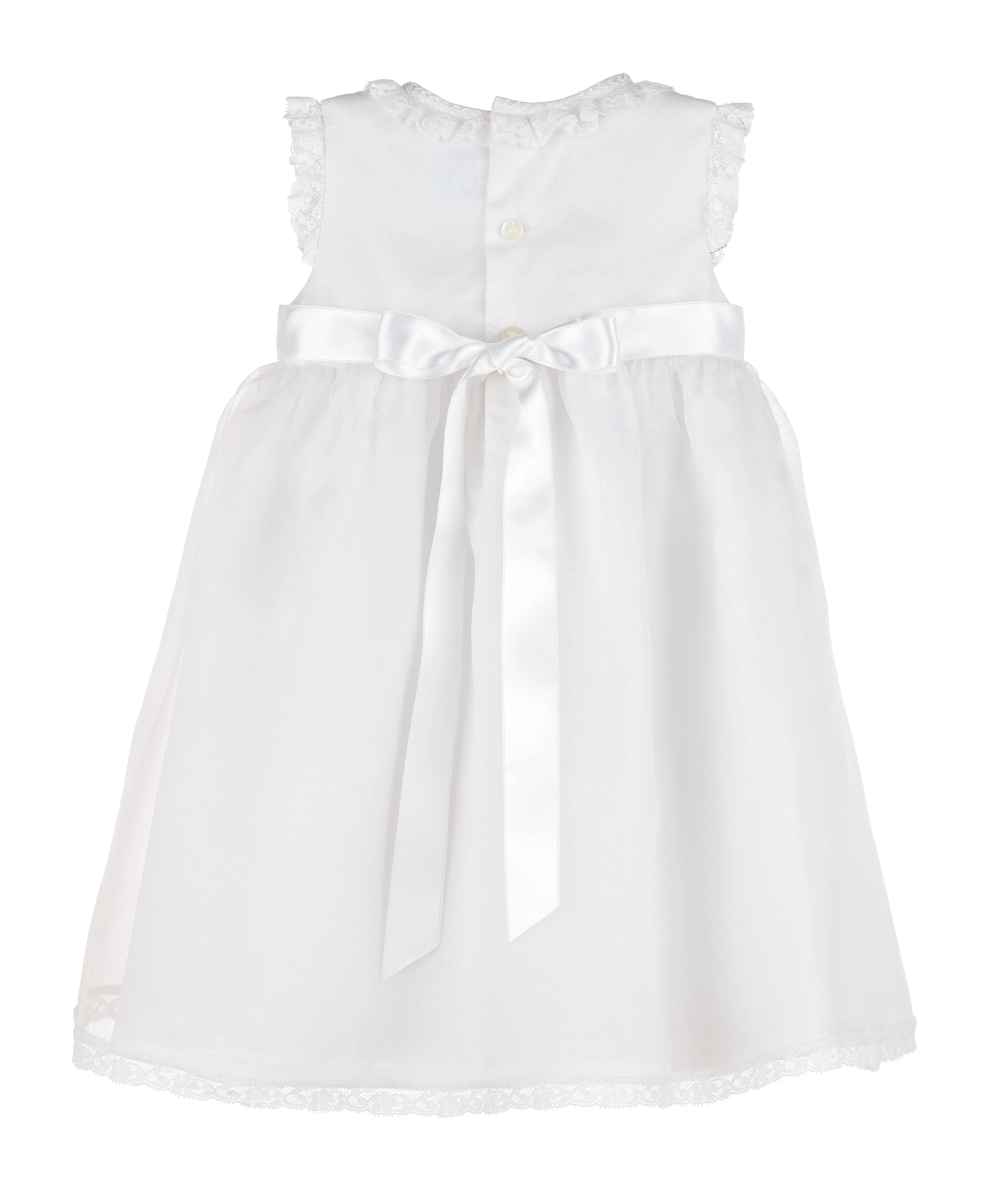 Organza Silk Dress - White