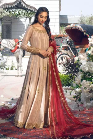 Pakistani Pishwas and Red Dupatta Wedding Dress #PS913