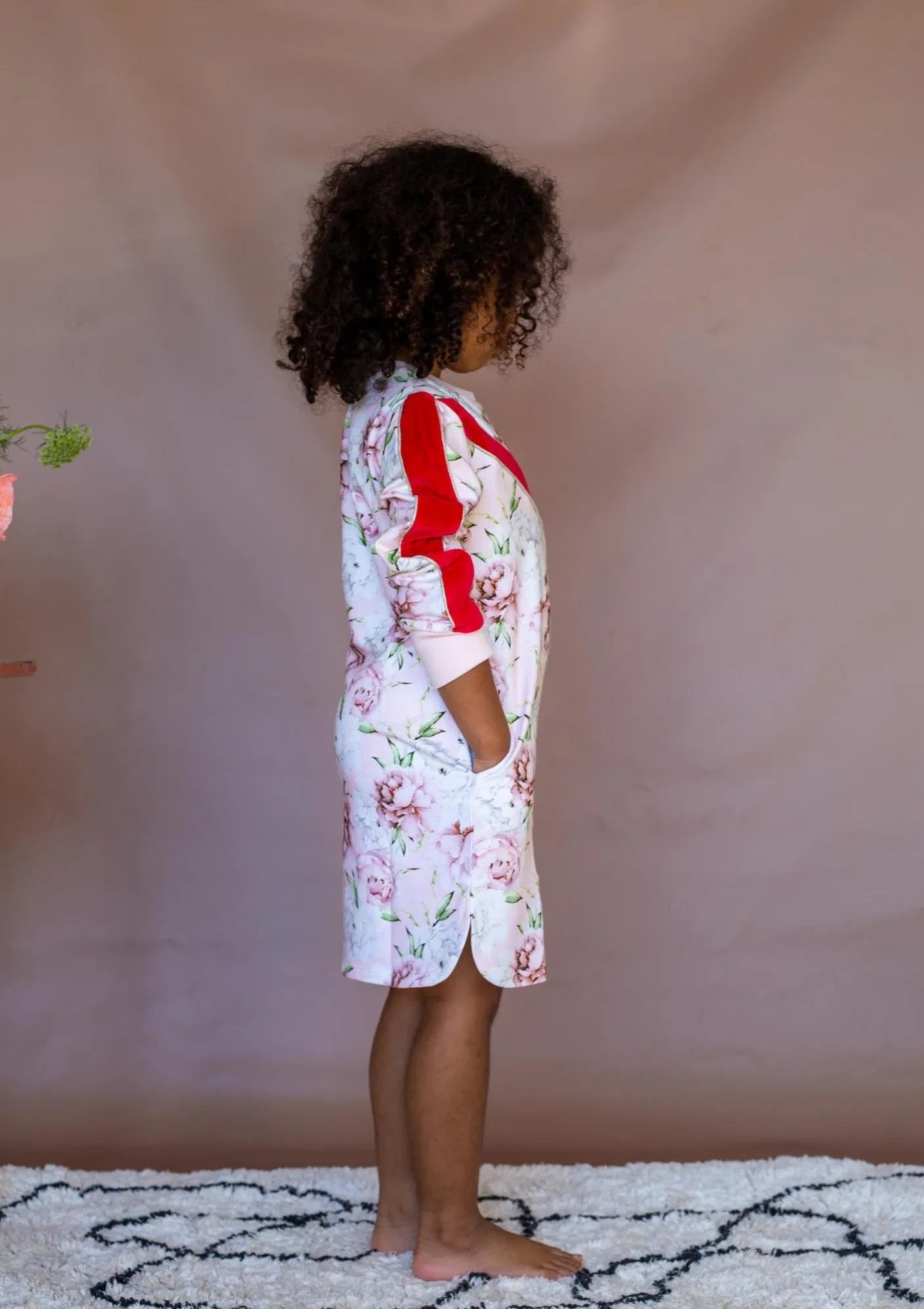 Peppa Dress - Pink Rose Bloom