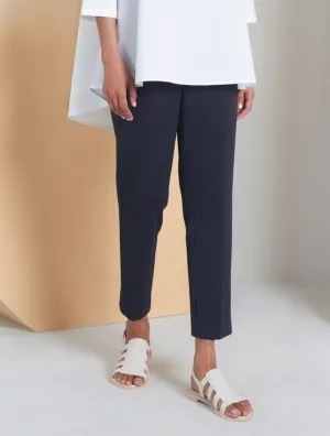 Perona   -   Womens-Bottoms-Trousers & Denims -Shalyn-Pwa-Ss24-512-24-Navy