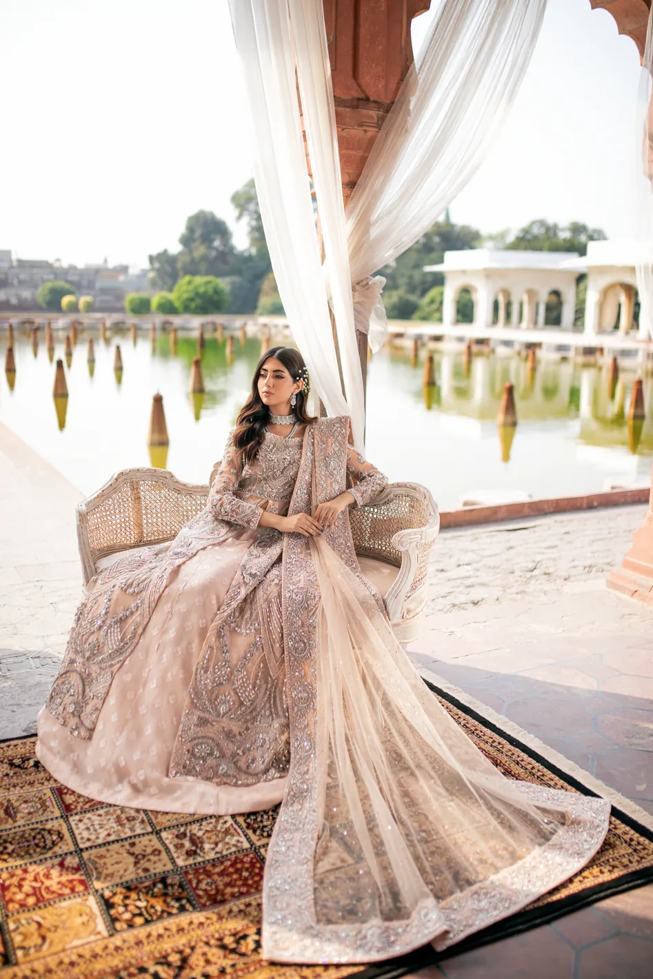 Pink Dulhan Dress Gown Pakistani Wedding Dresses