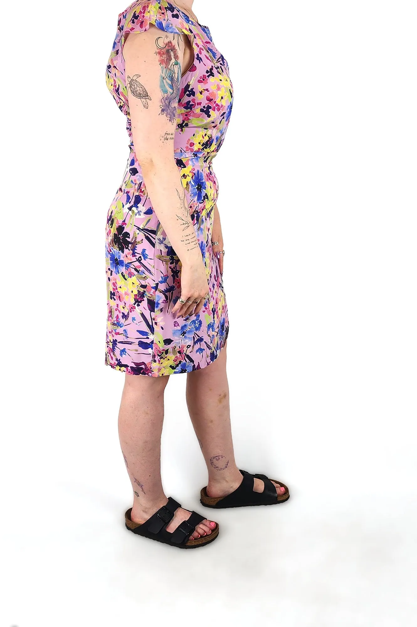 Purple silk dress size 12