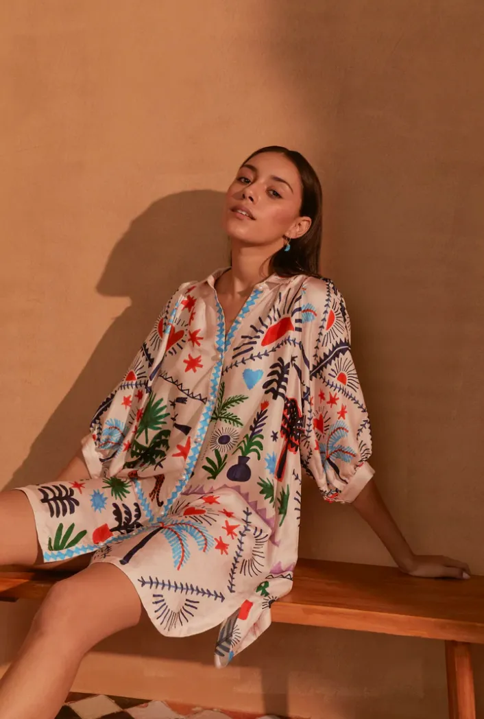 Rosa Mini- Tropical Party (100% Silk)