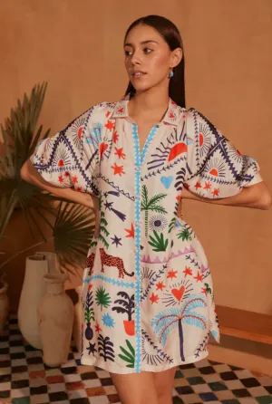 Rosa Mini- Tropical Party (100% Silk)