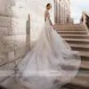 Roycebridal Cheap White Jumpsuits A Line Wedding Dresses Sweetheart Lace Satin With Overskirts Bridal Gowns Pants Dress Vestidos De Novia