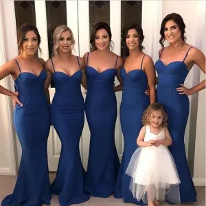 Roycebridal Sexy Sweetheart Long Mermaid Royal Blue Bridesmaid Dresses