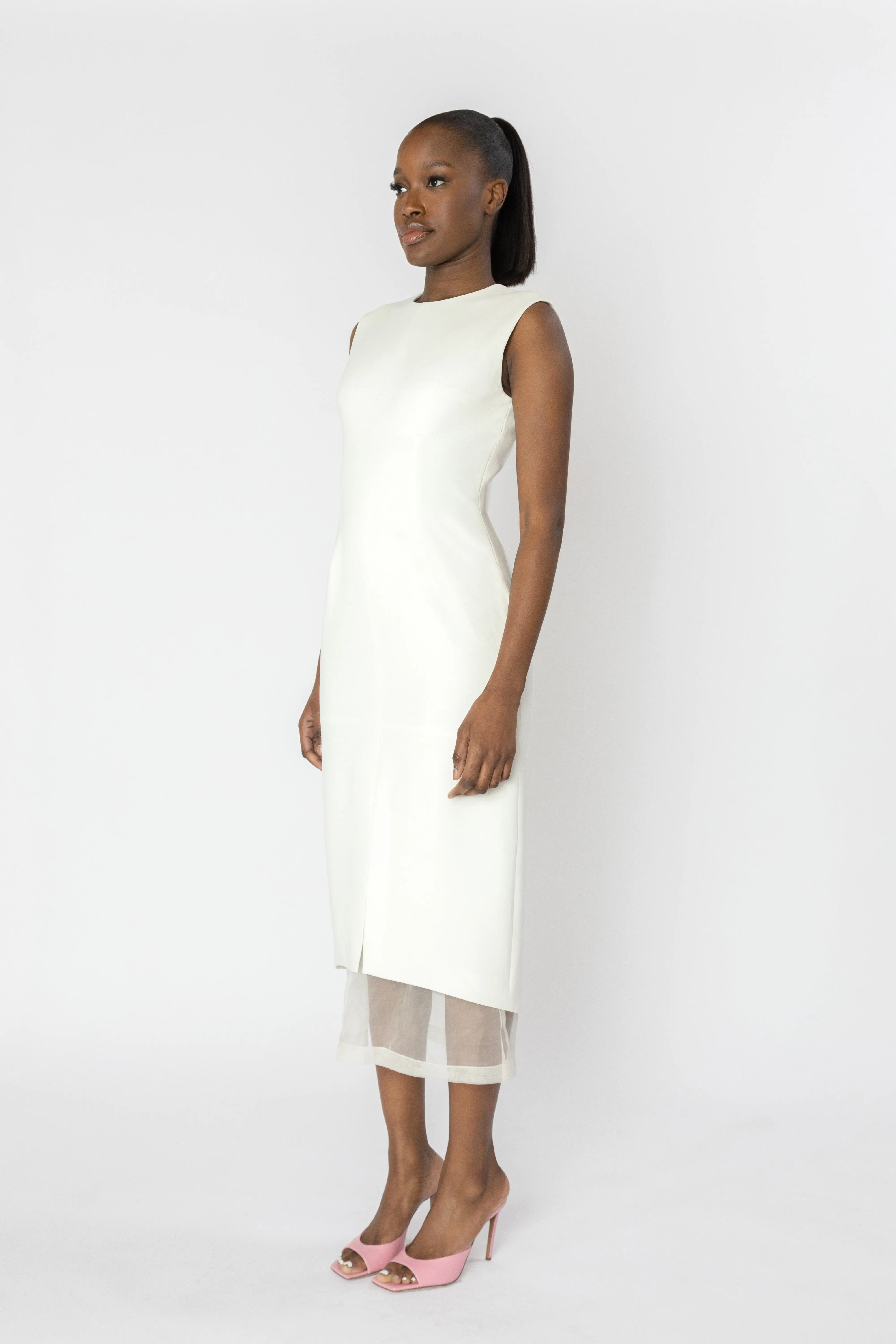 SEPHONE Sleeveless Midi Dress