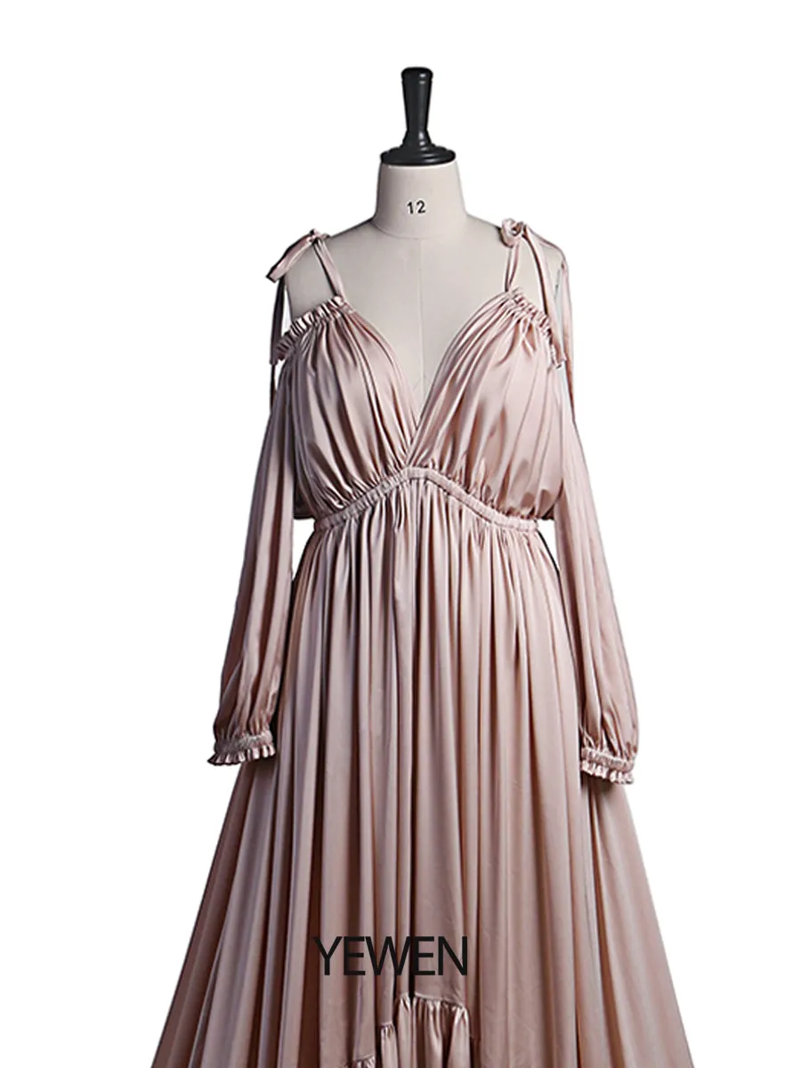 Sexy Shoulderless Maternity Evening Dress Long Pregnant Women Fancy Pregnancy Dress Elegence Maxi Gown Photo Shoot DY21721