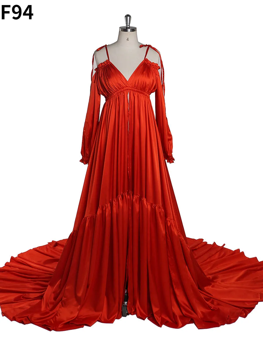 Sexy Shoulderless Maternity Evening Dress Long Pregnant Women Fancy Pregnancy Dress Elegence Maxi Gown Photo Shoot DY21721
