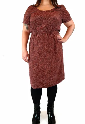 Sportscraft red print 100% silk dress size 14