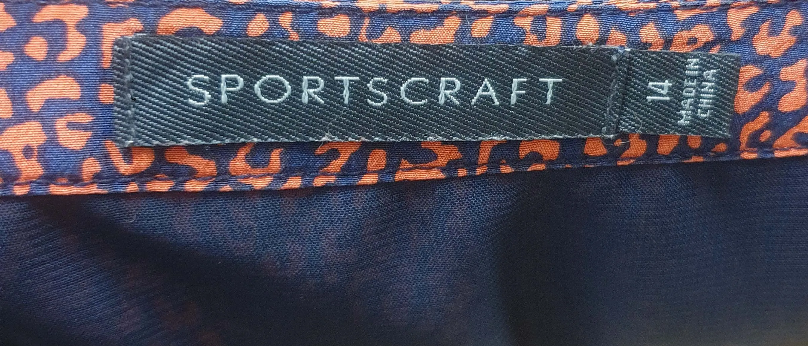Sportscraft red print 100% silk dress size 14