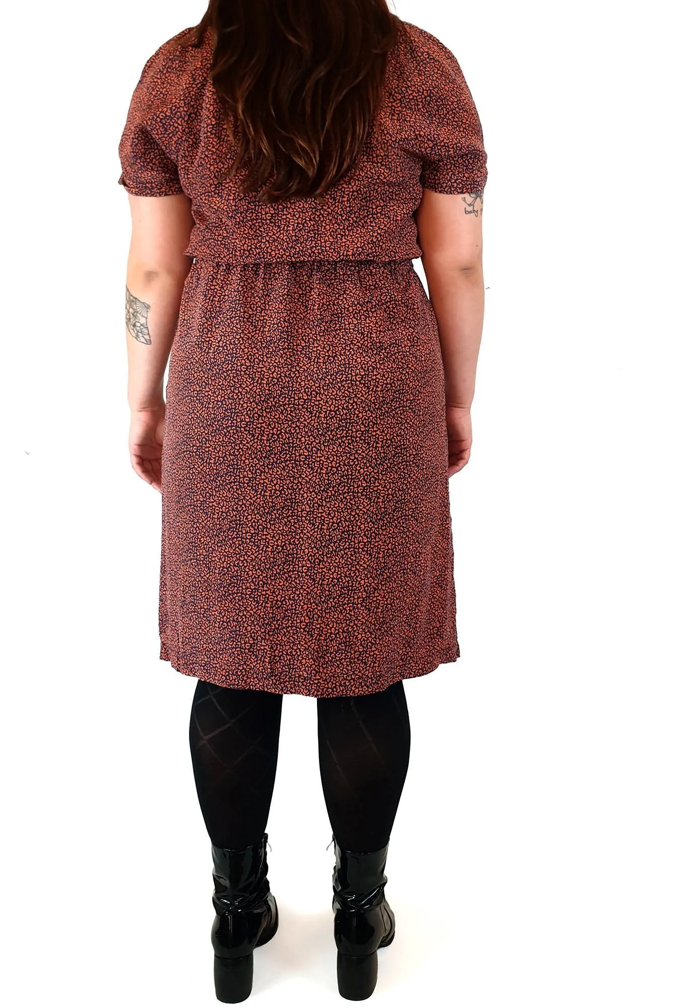 Sportscraft red print 100% silk dress size 14