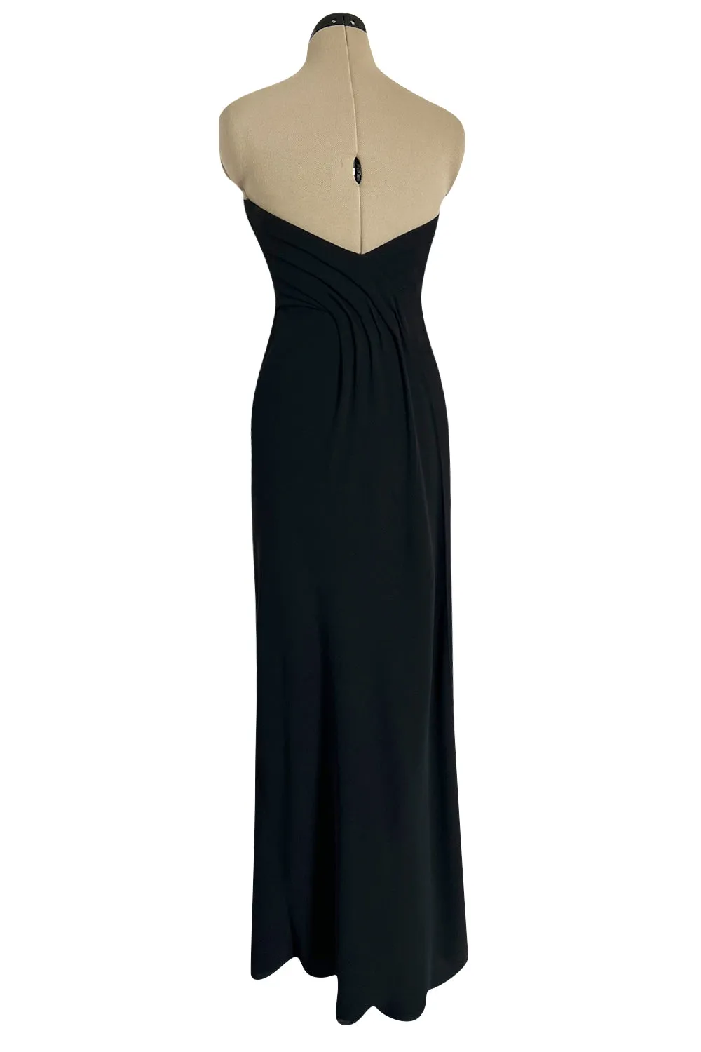 Spring 1998 Valentino Haute Couture Strapless Dress w Elaborately Beaded & Sequin Skirt
