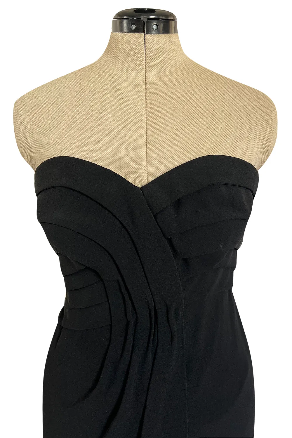 Spring 1998 Valentino Haute Couture Strapless Dress w Elaborately Beaded & Sequin Skirt