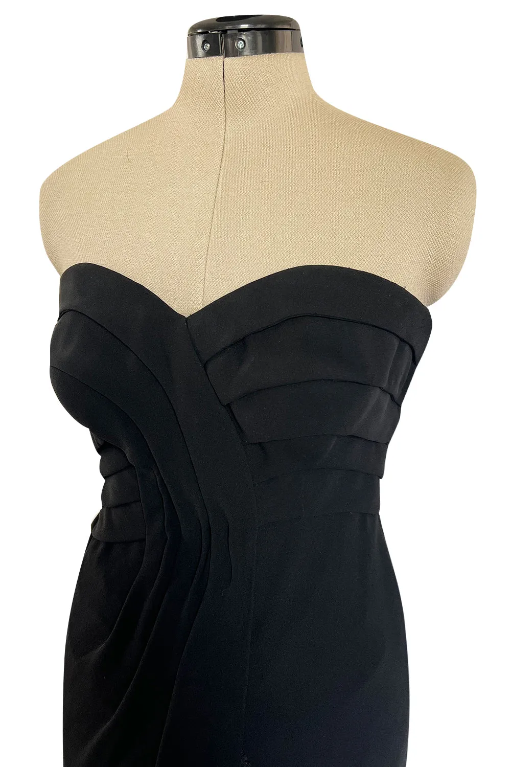 Spring 1998 Valentino Haute Couture Strapless Dress w Elaborately Beaded & Sequin Skirt