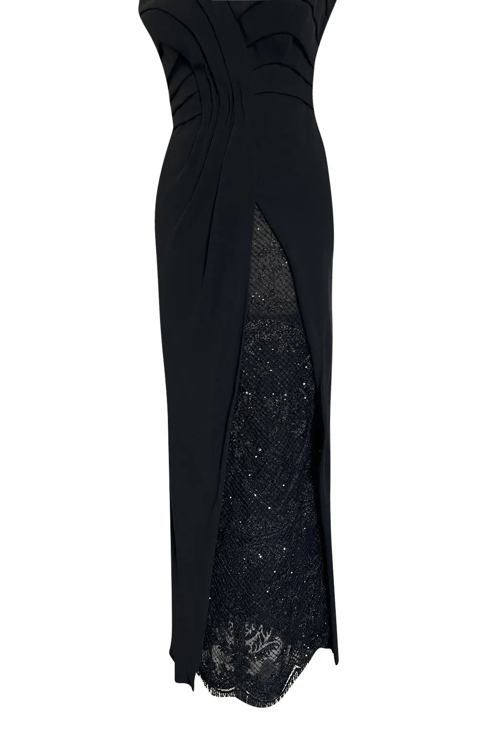 Spring 1998 Valentino Haute Couture Strapless Dress w Elaborately Beaded & Sequin Skirt