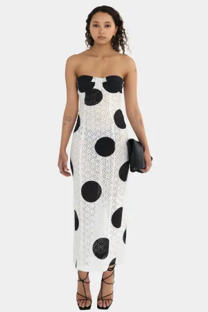 Strapless Lace Dress