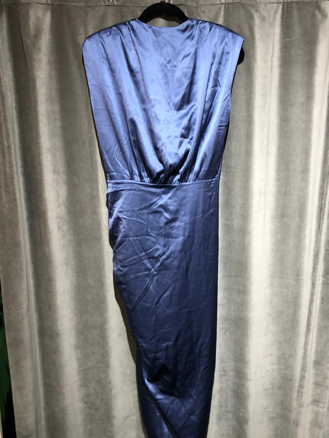 Veronica Beard Silk Like Shoulder Pad Sleeveless Assymmetrical 'CASALA' Dress