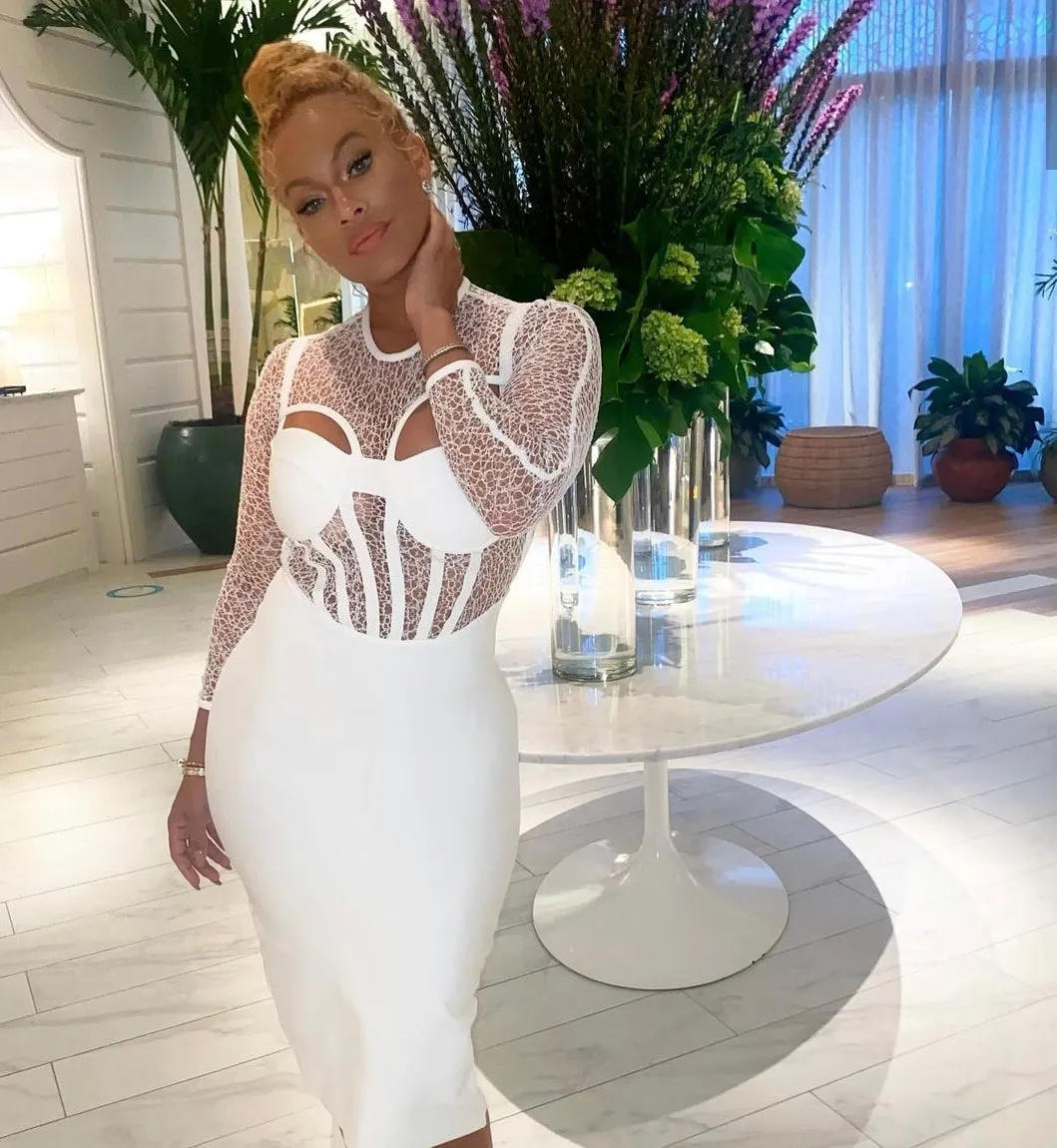 Whiteout Bandage Dress