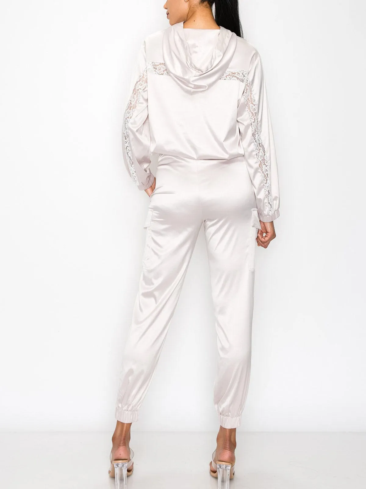 WOMEN'S LONG SLEEVE HOODIE & PANTS 2PC SET